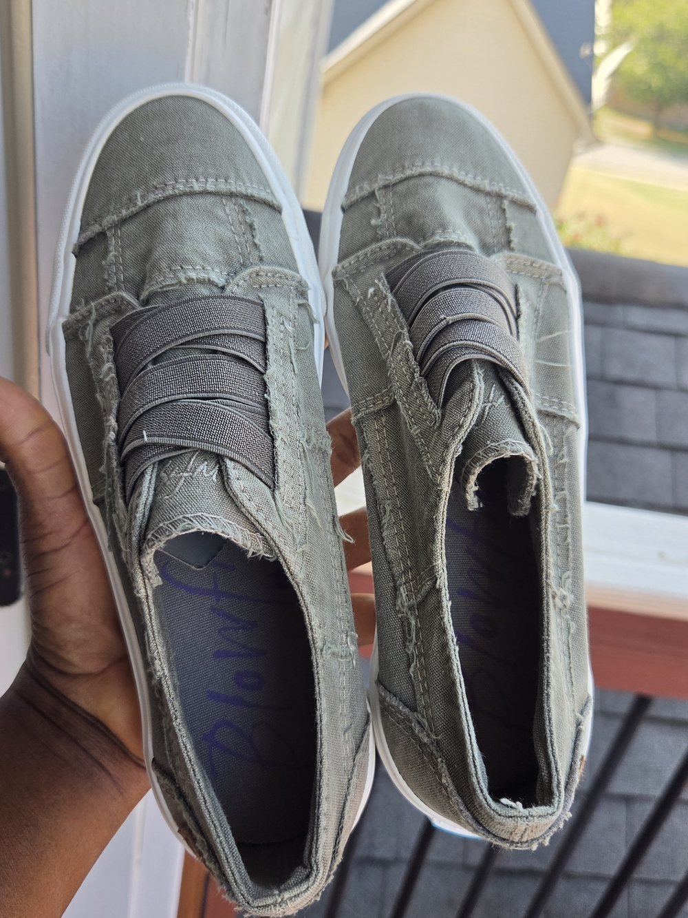 Blowfish Malibu Marley Gray Sneakers US 6.5 Like New